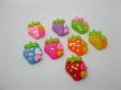 250Pcs Flatback Embellishment Jewelry Finding - Strawberry (image for) 250Pcs Flatback Embellishment Jewelry Finding - Strawberry