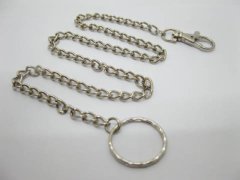 (image for) 20X Metal Clasp Key Rings Keychain 56cm Long