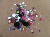 6Sheet Assorted Faceted Acrylic Jewelry Beads Pendants Finding