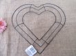 24X Heart Wreath Ring Frame Base Wire Ring DIY Decoration Craft (image for) 24X Heart Wreath Ring Frame Base Wire Ring DIY Decoration Craft