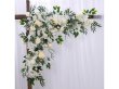 (image for) 1Pc Luxury Artificial Corner Flower Arrangement Wedding Backdrop Arch Décor