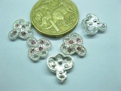 (image for) 500 Metal Hand Fan Pendant Jewelery Finding