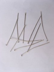 500gram Nickel Plated 24mm Head Pins Jewelry Finding