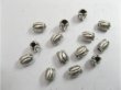 250 Pewter Silver Oval Metal Beads Spacer 17mm (image for) 250 Pewter Silver Oval Metal Beads Spacer 17mm