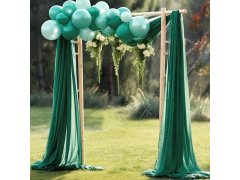 (image for) 1Pc Green Wedding Arch Chiffon Backdrop Curtain Drapes Background Gauze Cloth