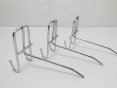 (image for) 50 Metal Slatwall Grid Peg Hooks Size 11cm