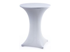 (image for) 1Pc White Cocktail Table Covers Stretch Dry Bar Spandex Cloth We