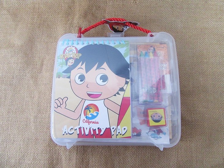 1Set Kid's Travel Craft Kit Activity Pad DIY Coloring Sticker - Click Image to Close