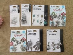 (image for) 12Sheets Clasps Bails Charms Pendants Beads for Jewellery Making