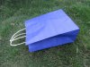 48 Bulk Kraft Paper Gift Carry Shopping Bag 27x22x11cm Dark Blue