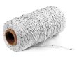 2x100Yards Silver White Cotton Bakers Twine String Cord Rope Cra (image for) 2x100Yards Silver White Cotton Bakers Twine String Cord Rope Cra