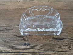 (image for) 10Pcs Glass Transparent Clear Plate Display Holders Dish Rack