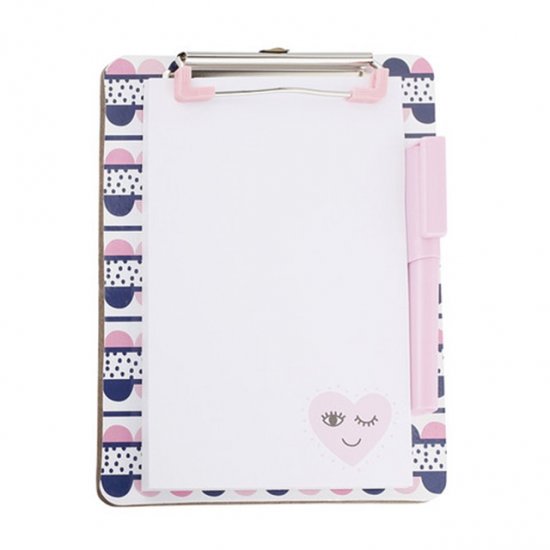 12set New Mini Clipboard Set Notepad and Pen - Purple - Click Image to Close