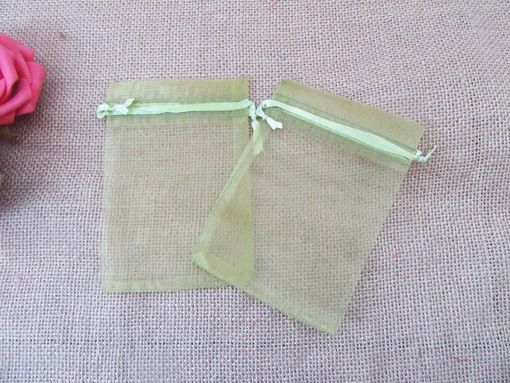 98Pcs Green Drawstring Jewelry Gift Pouches 12x9cm - Click Image to Close