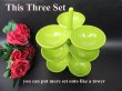 (image for) 5Set Rotary Table Candy Snack Dry Fruit Holder Storage Plate