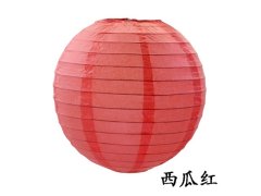(image for) 12Pcs New Plain Red Round Paper Lantern Wedding Favor 15cm