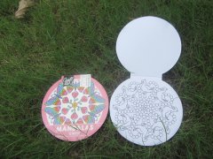 (image for) 6Pcs Round Color Your Own Art Coloring Book Stress Relief Gift