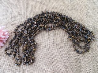 5Strands x 280pcs Tiger Eye Gemstone Loose Chip Beads DIY (image for) 5Strands x 280pcs Tiger Eye Gemstone Loose Chip Beads DIY