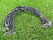 50Pcs Black Leather Strings With Connector For Necklace 49cm