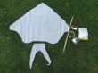 5 DIY Plain White Swallow Kite Lines Reel Outdoor Games (image for) 5 DIY Plain White Swallow Kite Lines Reel Outdoor Games