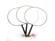 10X Strawberry Pattern Paper Hand Fan 21cm (image for) 10X Strawberry Pattern Paper Hand Fan 21cm
