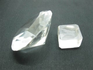 8. Pcs New Clear Transparent Taper Crystal Ball with Base 60mm