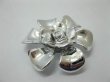 20Pcs Silver Plated Rose Hairclip Jewelry Finding Beads (image for) 20Pcs Silver Plated Rose Hairclip Jewelry Finding Beads