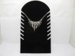 1Bag X 2Pcs Black Velvet Necklace Display dis-n79 (image for) 1Bag X 2Pcs Black Velvet Necklace Display dis-n79