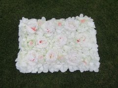 (image for) 1Pc Artificial Rose Flower Backdrop Wall Panel Wedding Party