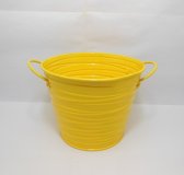 10X Yellow Tin Pail Bucket w/Ring Handle for Wedding Favor
