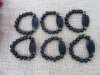 10Pcs Elastic Black Gemstone Rock Stone Bracelet 10mm Bead 10Pcs Elastic Black Gemstone Rock Stone Bracelet 10mm Bead