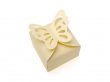 50X Shiny Ivory Butterfly Wedding Favor Candy Gifts Boxes