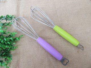 (image for) 4Pcs Bottle Opener & Egg Mixer Egg Beater 2in1 Kitchen Baking Ut