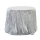 1Pc Silver Sequin Table Cloth Cover Backdrop Wedding Party