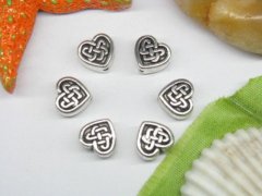 (image for) 50pcs Metal Big Heart Beads yw-ac-mb34