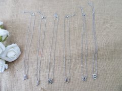 20Pcs Metal Necklace Letter Pendant Charm Letter Initial Name 20Pcs Metal Necklace Letter Pendant Charm Letter Initial Name