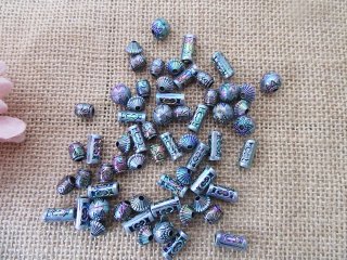 250g Tibetan Metallic AB Color Beads DIY Jewelley Making