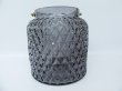 4Pcs Smokey Glass Hurricane Grey Candle Holder Lantern Sconce (image for) 4Pcs Smokey Glass Hurricane Grey Candle Holder Lantern Sconce