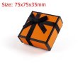 12Pcs Delicate Orange Bow Tie Ring Necklace Earring Boxes 75x75mm Jewelry Gift Box (image for) 12Pcs Delicate Orange Bow Tie Ring Necklace Earring Boxes 75x75mm Jewelry Gift Box