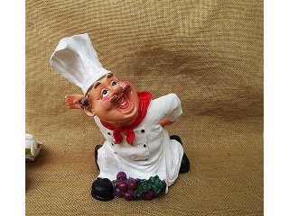 1Pc Happy Baker Statue Figures Decoration Room Display 1Pc Happy Baker Statue Figures Decoration Room Display