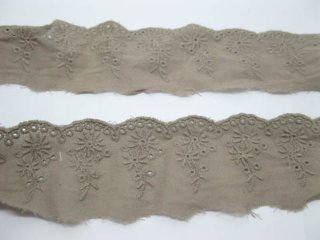 2Bag X 12Meter Brown Flower Edge Trim Embellishment