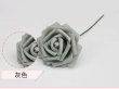 25Pcs Gray Rose Artificial Foam Flower Hair Pick Wedding Favors