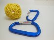 (image for) 50 Blue Aluminum Flat Carabiner Key Rings/Keychains