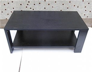 1X Black Rectangular Coffee Table Side Table 100x50x42cm