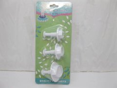 (image for) 1SetX3Pcs Leaf Plunger Cutter Cake Cookies Decorating Mould Too