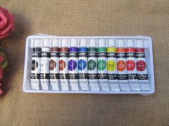 (image for) 12Pcs x 9.5ml Acrylic Paint Set Professional Craft Paint Art