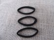 1Sheet X 6Pc Black Simple Elastic Scrunchies Hair Band Hair