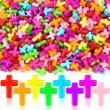420Pcs Cross Charm Spacer Beads 15x12mm Mixed Color Jewelry Making (image for) 420Pcs Cross Charm Spacer Beads 15x12mm Mixed Color Jewelry Making
