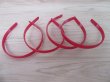 1Pc Red Headbands Hair Clips Craft for DIY 12MM