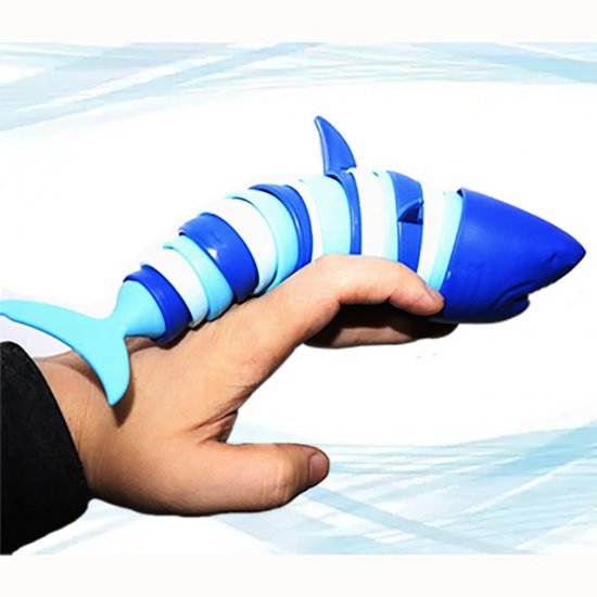 5Pc Funny Flexible Stress Relief Shark Sensory Fidget Toys for K - Click Image to Close
